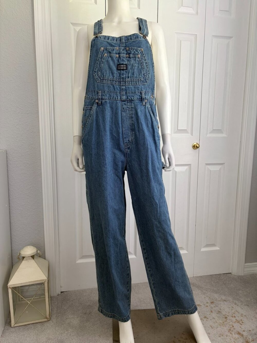 Route 66 size medium vintage 100% cotton denim overalls